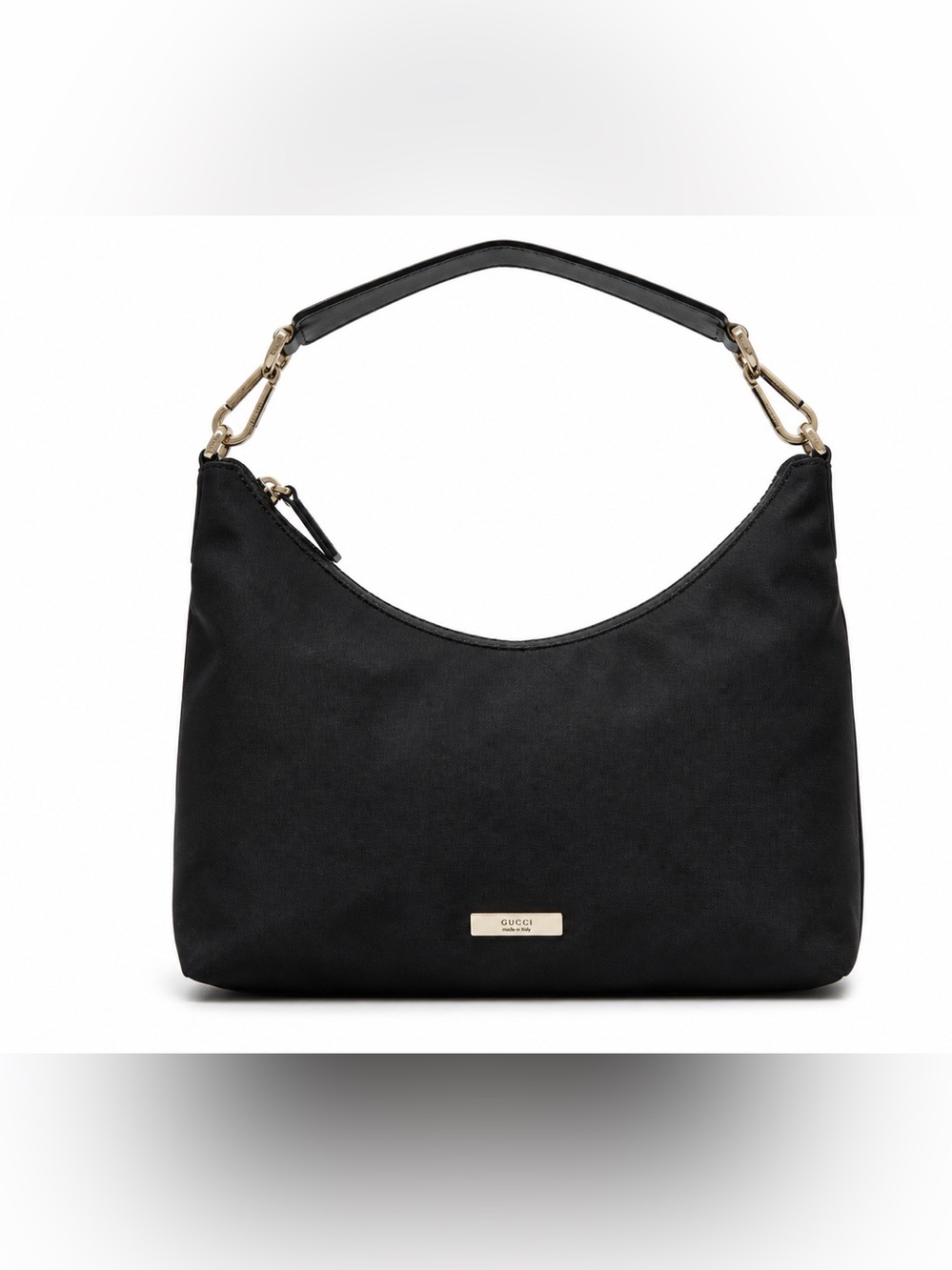 Gucci Black Shoulder Bag with Silver Hardware vintage